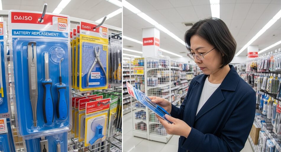 ダイソーでの電池交換用工具の入手