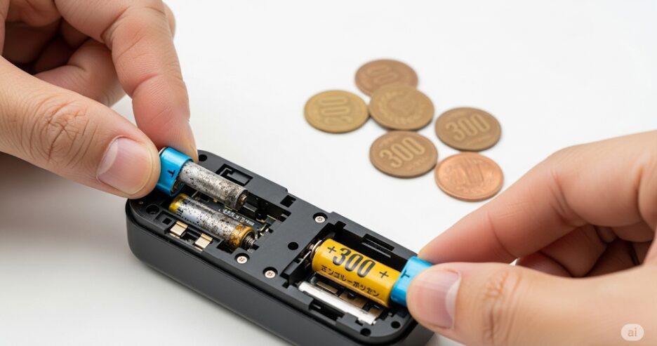 300円で電池交換を済ませる方法