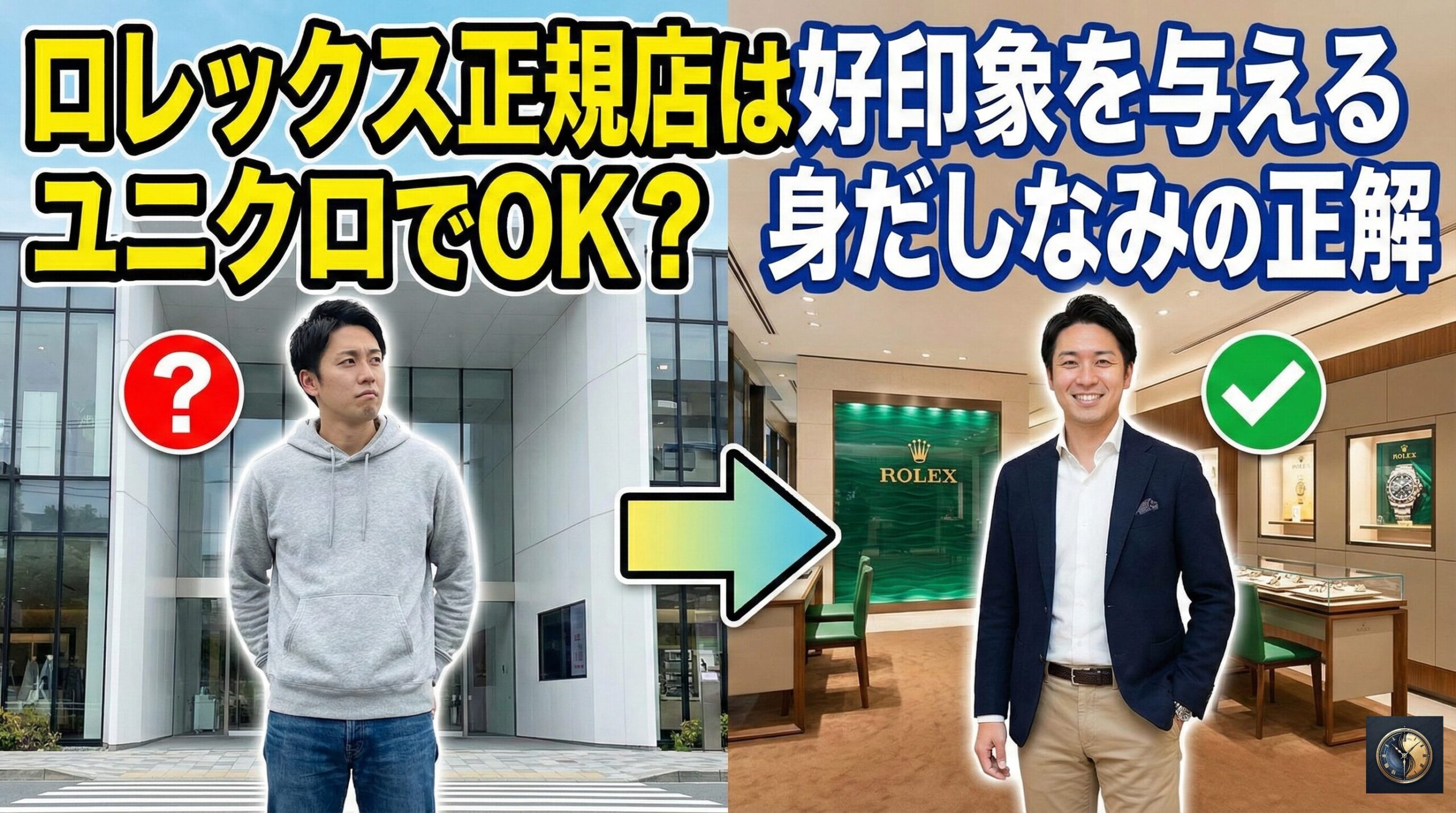ロレックス正規店の服装はユニクロでOK？好印象を与える身だしなみの正解