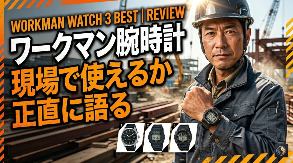 ワークマン腕時計おすすめ3選｜現場で使えるか正直に語る
